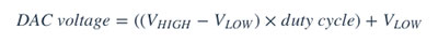 DAC Voltage formula