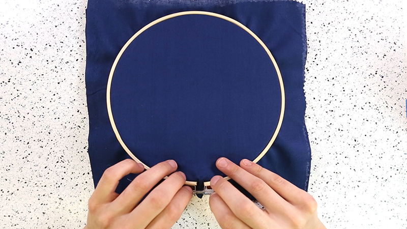 Place your second sheet of fabric directly on top